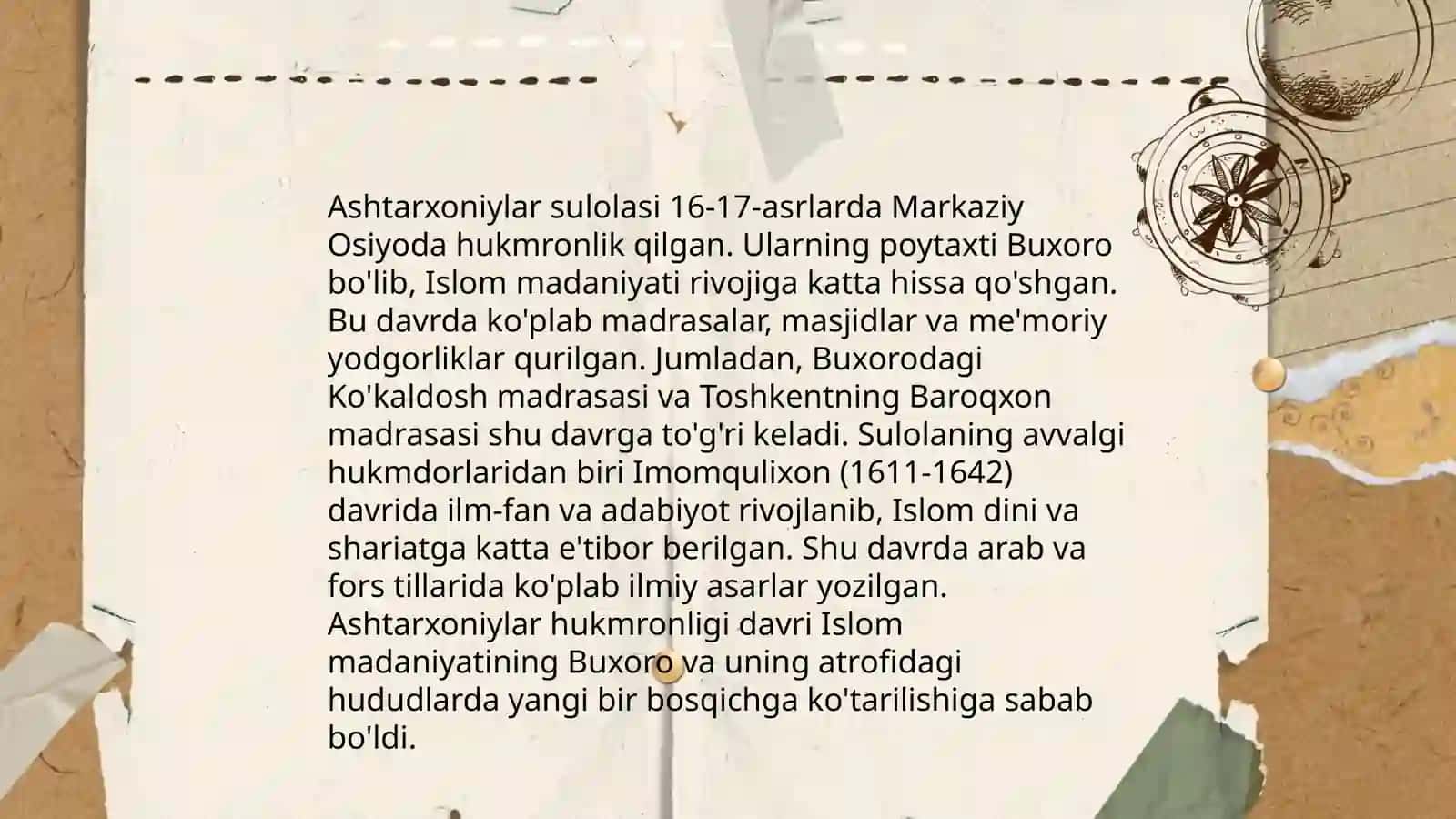 Ashtarxoniylar sulolasi tarixi 4
