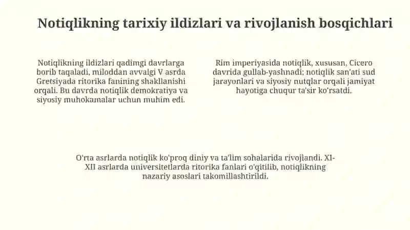Nutq madaniyati va notiqlik tushunchasi 4