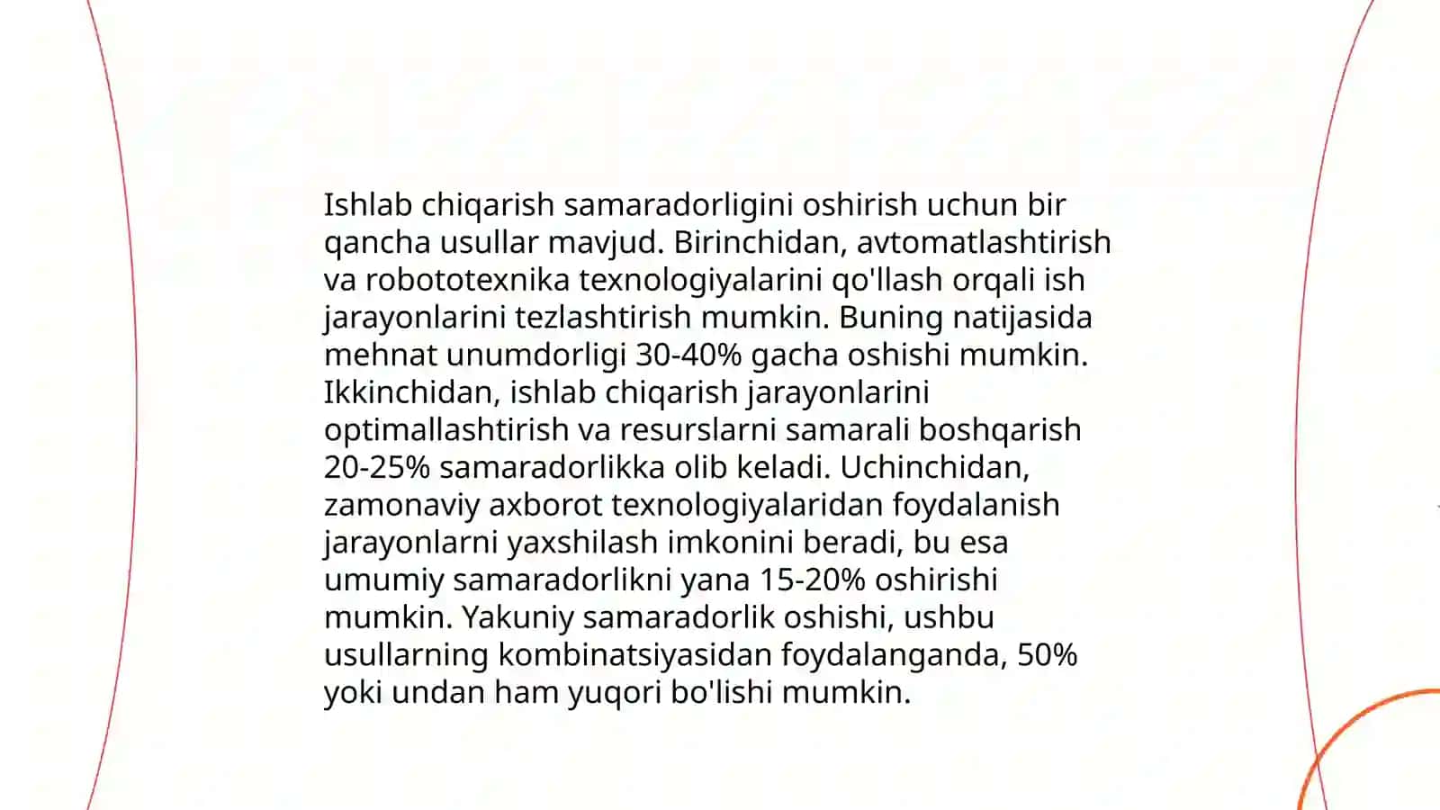 Ishlab chiqarishdagi oʻzgarishlar va uning narxga ta'siri 4