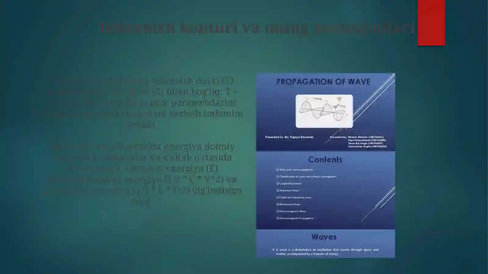 Elektromagnit tebranishlar va toʻlqinlar 4