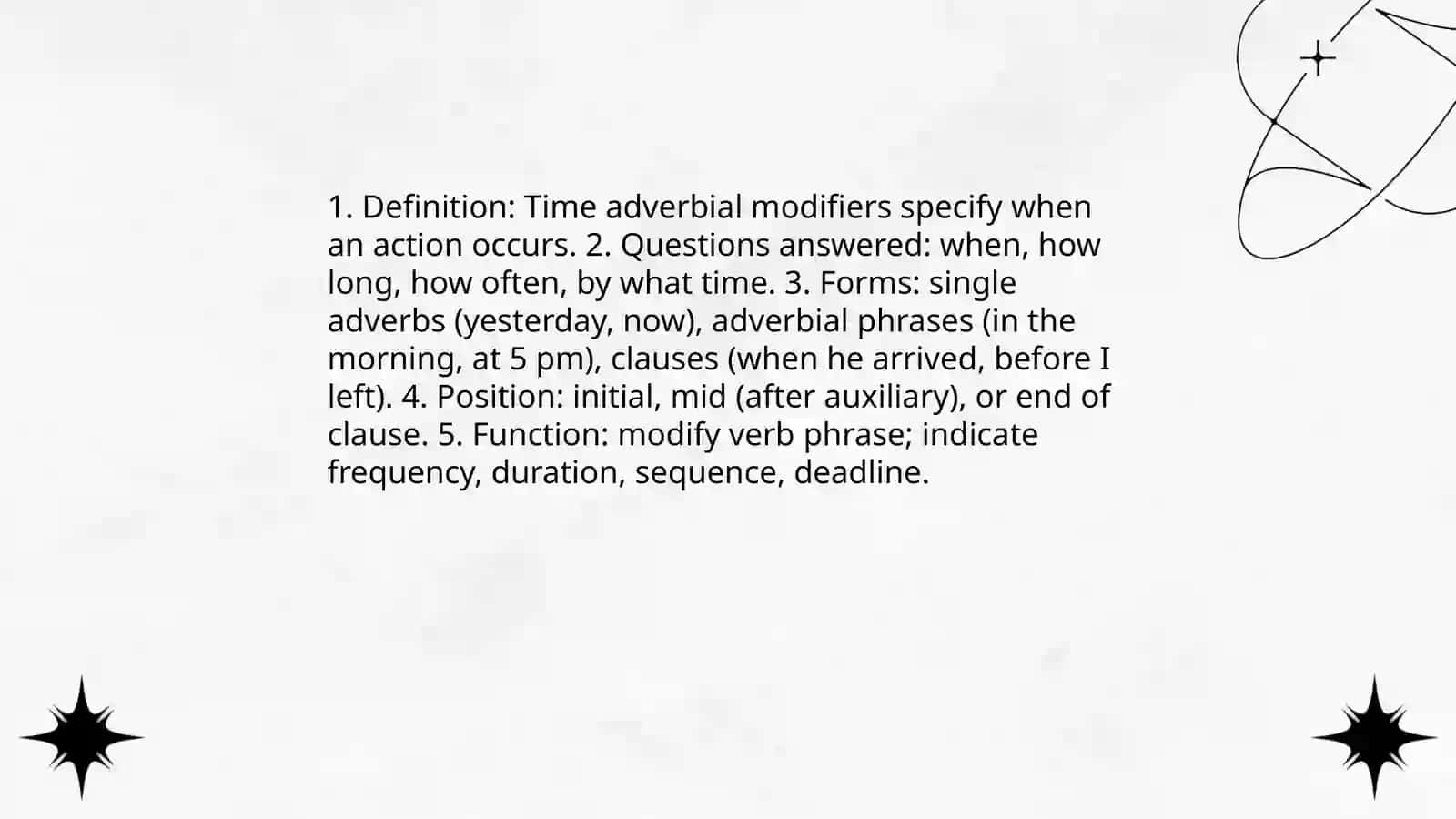 Adverbial modifier 4