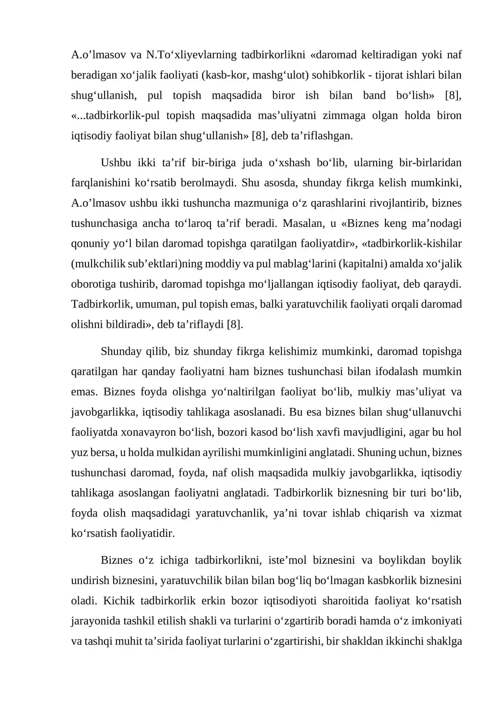 Agrosanoat majmuasida kichik biznes va xususiy tadbirkorlikni rivojlantirishning istiqbolllari 4