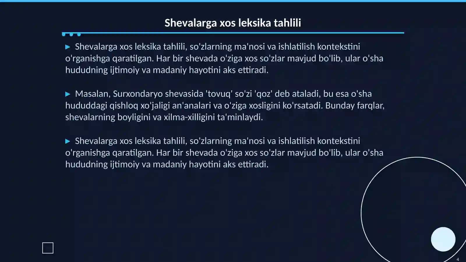 Shevalarga xos so‘zlarni mavzuiy guruhlarga bo‘lib o‘rganish 4