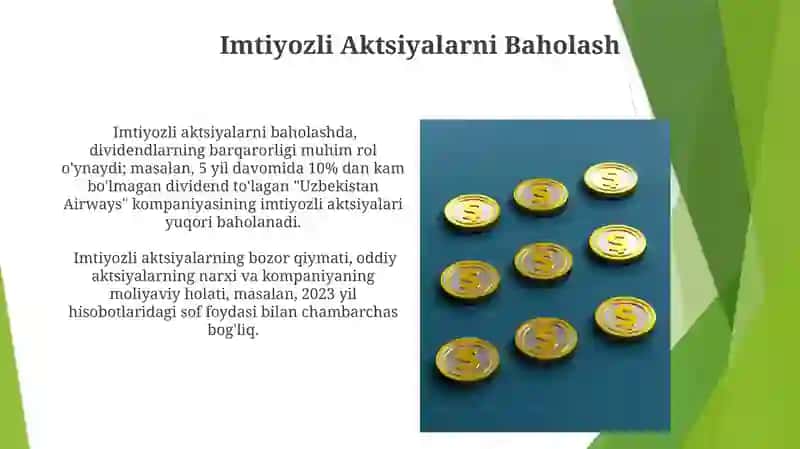 Imtiyozli Aktsiyalar Xususiyatlari 4