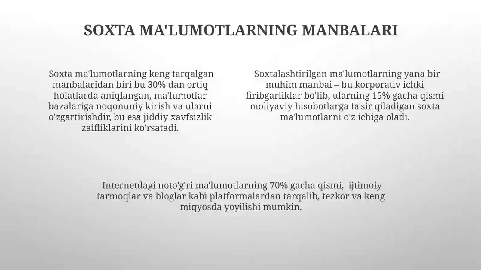 Soxta Ma'lumotlarning Tarqalishi 4