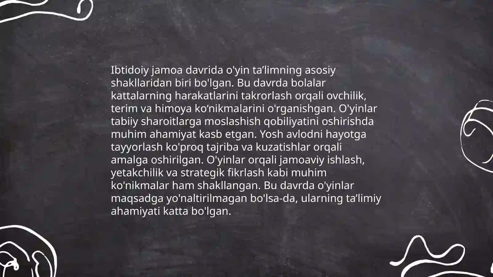 Ibtidoiy jamoada tarbiya tizimi 4