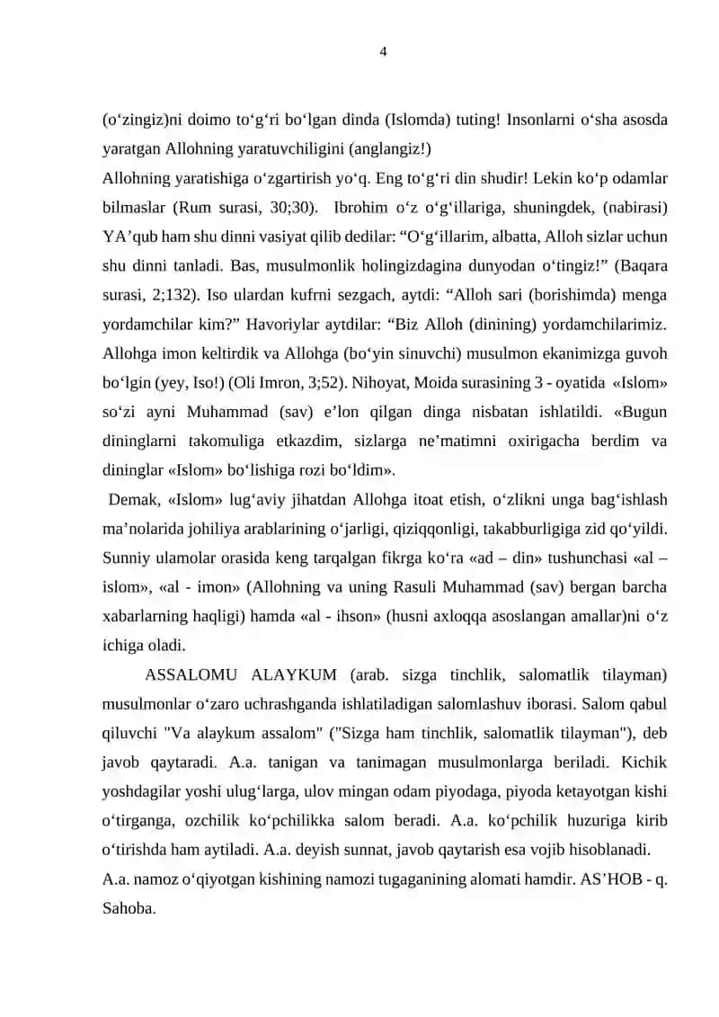 HOZIRGI DAVRDA ISLOM VA UNING MOHIYATI 4