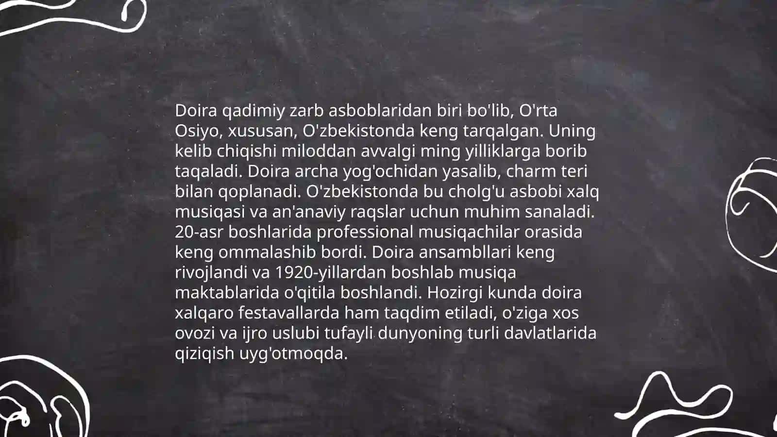 Doiraning kelib chiqish tarixi haqida 4