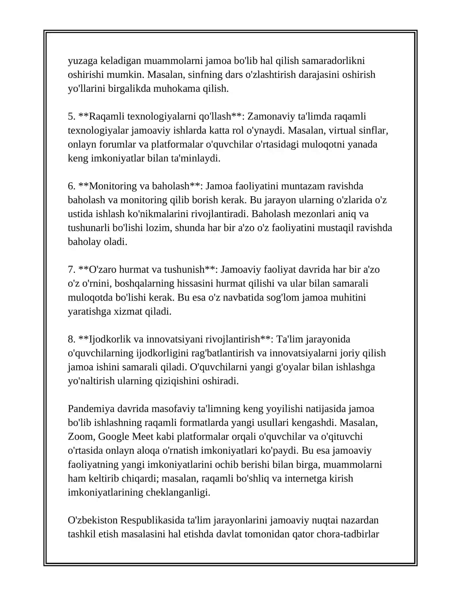 PEDAGOGIK JAMOANING PSIXOLOGIK XUSUSIYATLARI 4