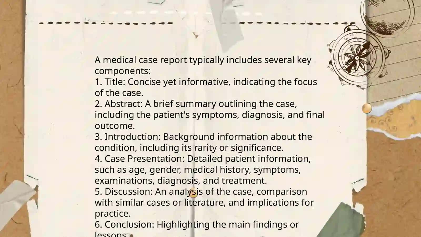 Medical case report writing 4