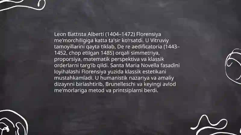 Uygʻonish davri sanʼatida Florensiya meʼmorchiligi 4