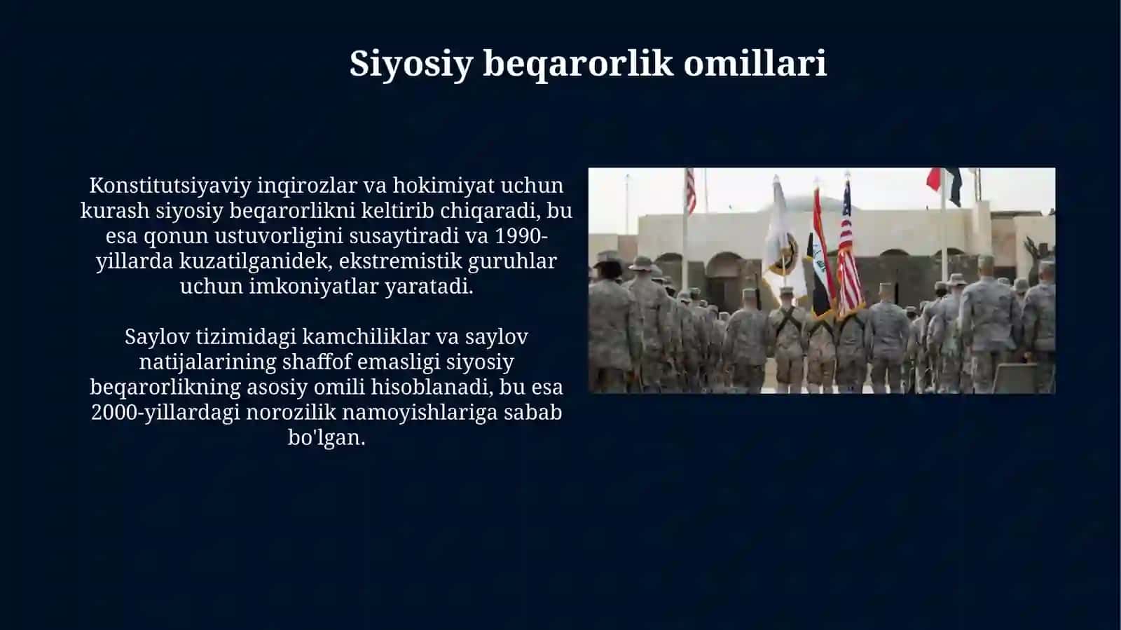 Diniy ekstremizm va terrorizm vujudga kelishining tarixiy shart-sharoitlari 4