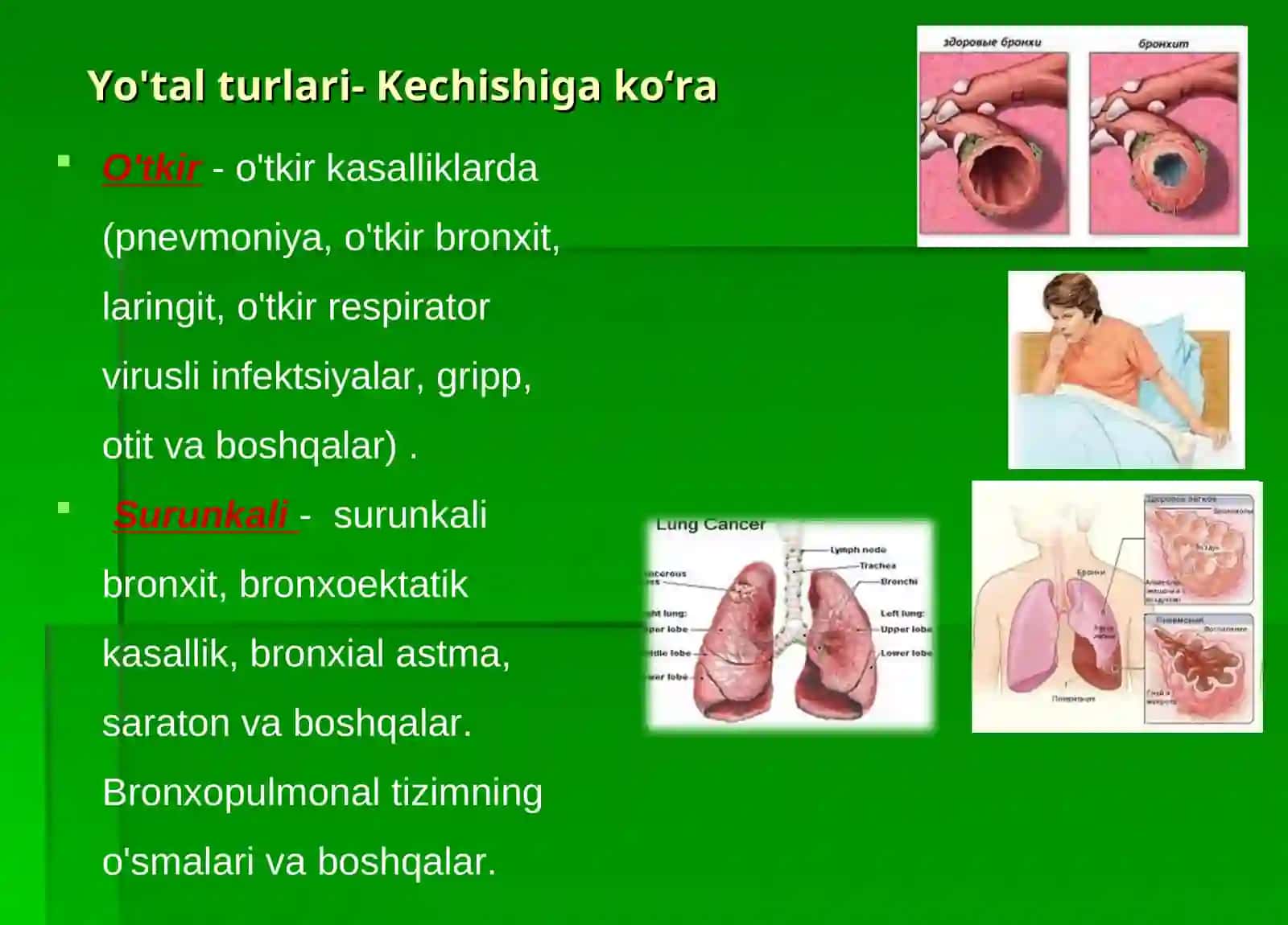 PULMONOLOGIK PROFILDAGI BEMORLARDA SO'RAB-SURISHTIRISH, KO’ZDAN KECHIRISH, KO'KRAK QAFASNI PAYPASLASH VA PERKUSSIYA QILISHNING DIAGNOSTIK AHAMIYATINI BAHOLASH 4