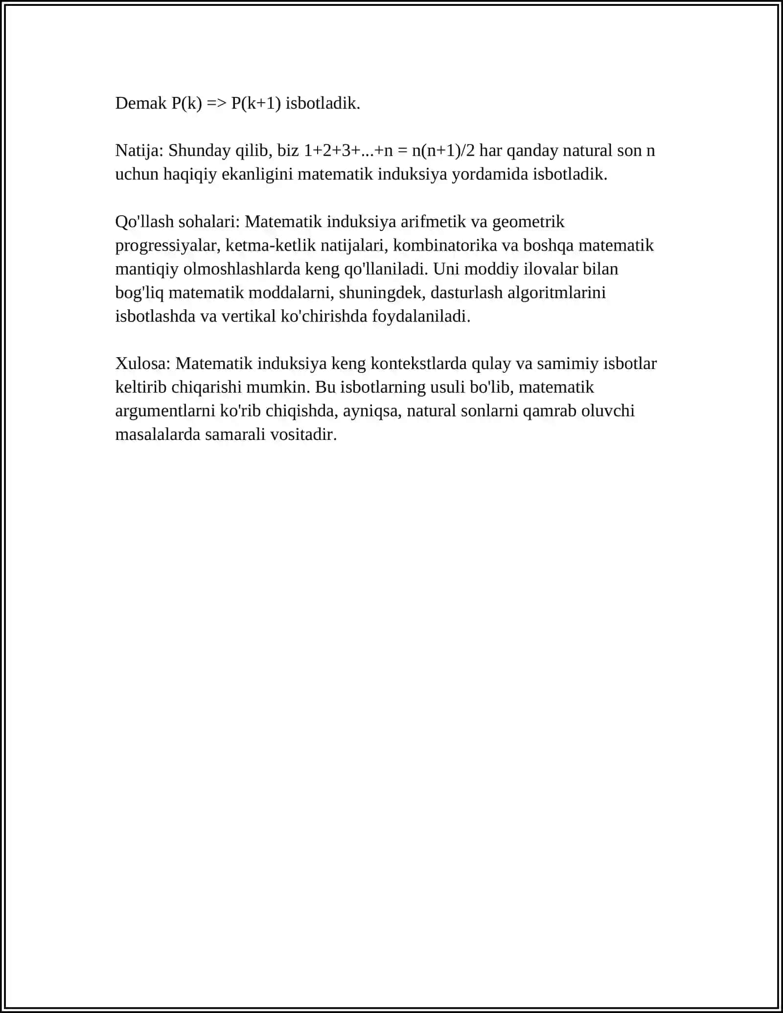 TENGSIZLIKLARNI ISBOTLASHNING NO STANDART USULLARI 4