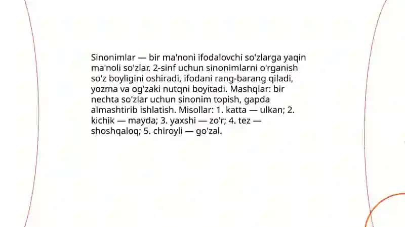 so'zning ma'nolarini o'rganamiz 2-sinf 4