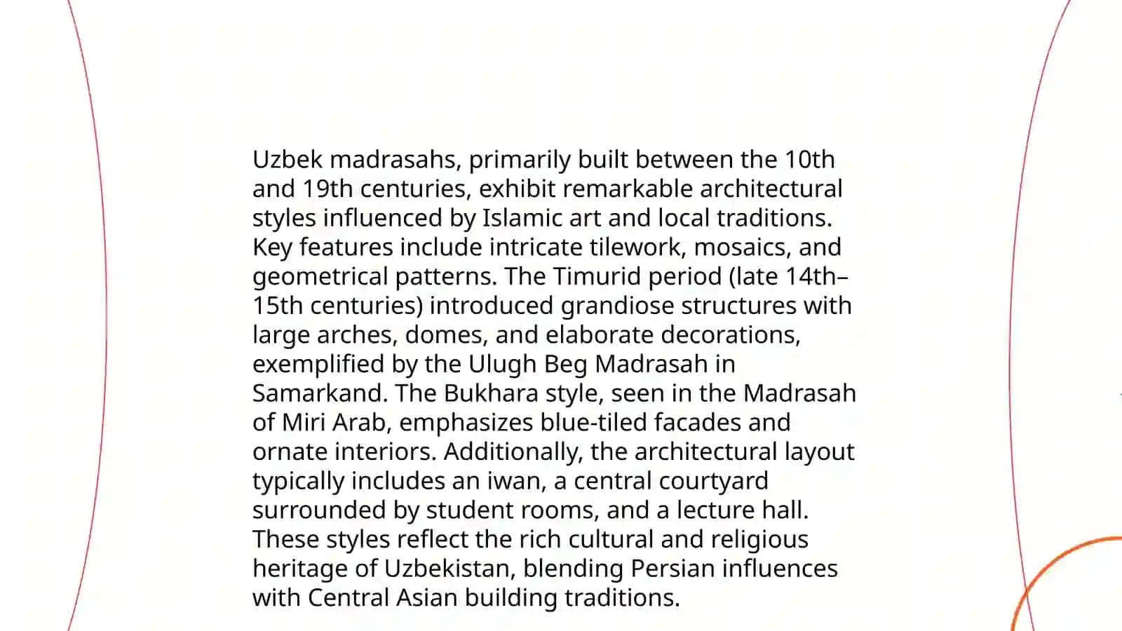 O'zbekistonning madrasa tipidagi tarixiy obidalari 4