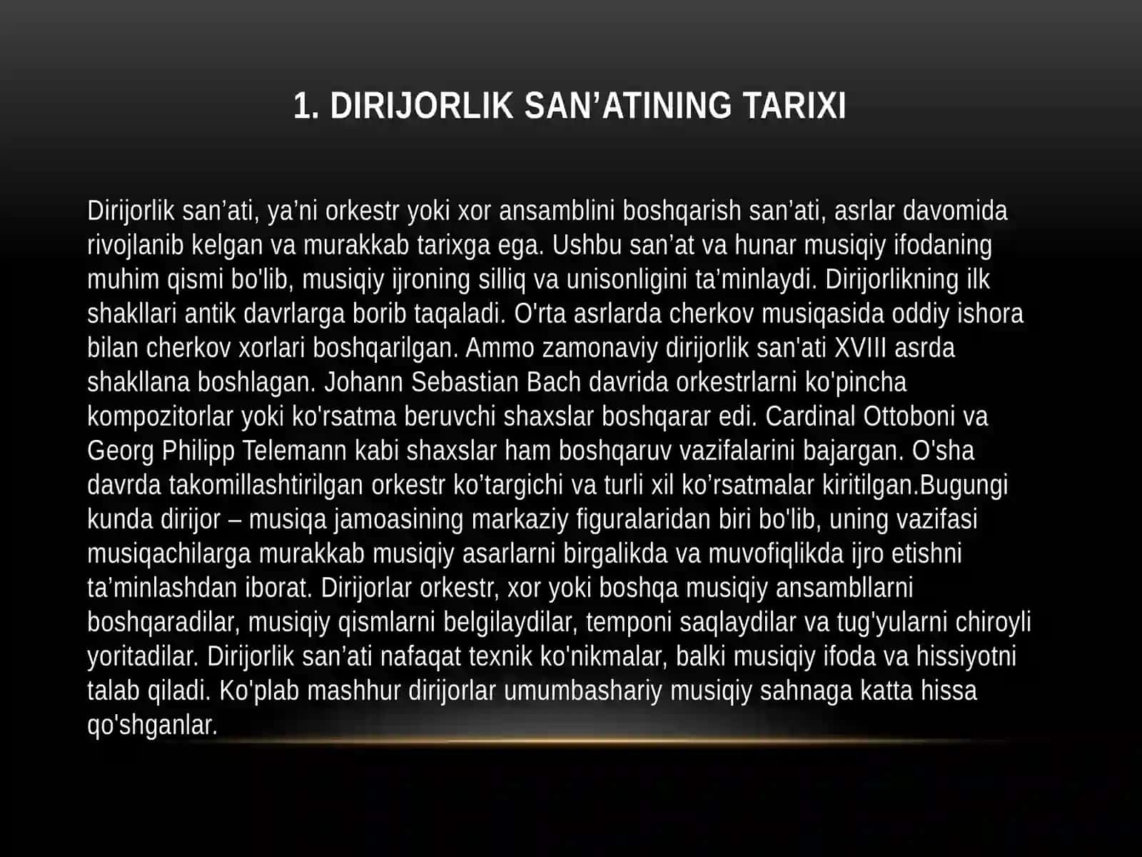 Orkestrgarahbarlik qilgan dirijorlarning cholg‘uijrochiligi san’atiga qo‘shgan hissalari 4