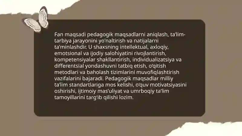 Boshlangʻich Ta'lim Pedagogikasi Fanining Predmeti, Maqsadi, Vazifasi, Ilmiy Tadqiqot Metodlari 4