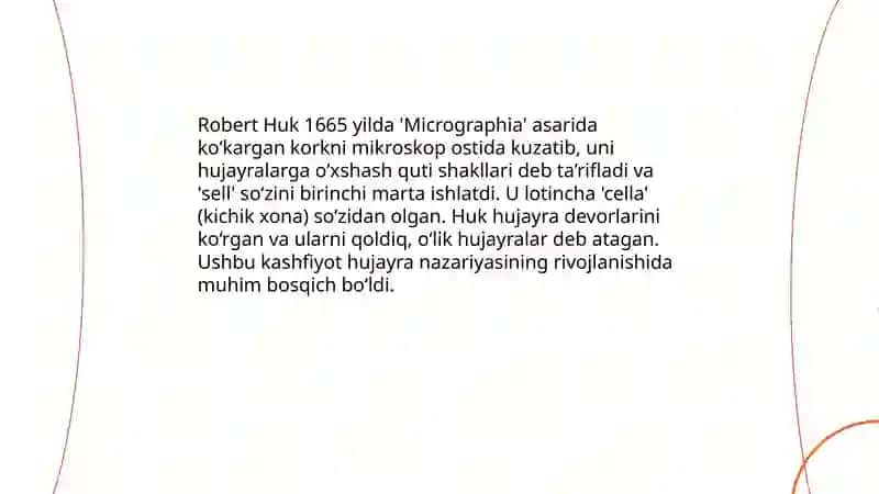 Hujayra nazariyasi yaratilishi 4