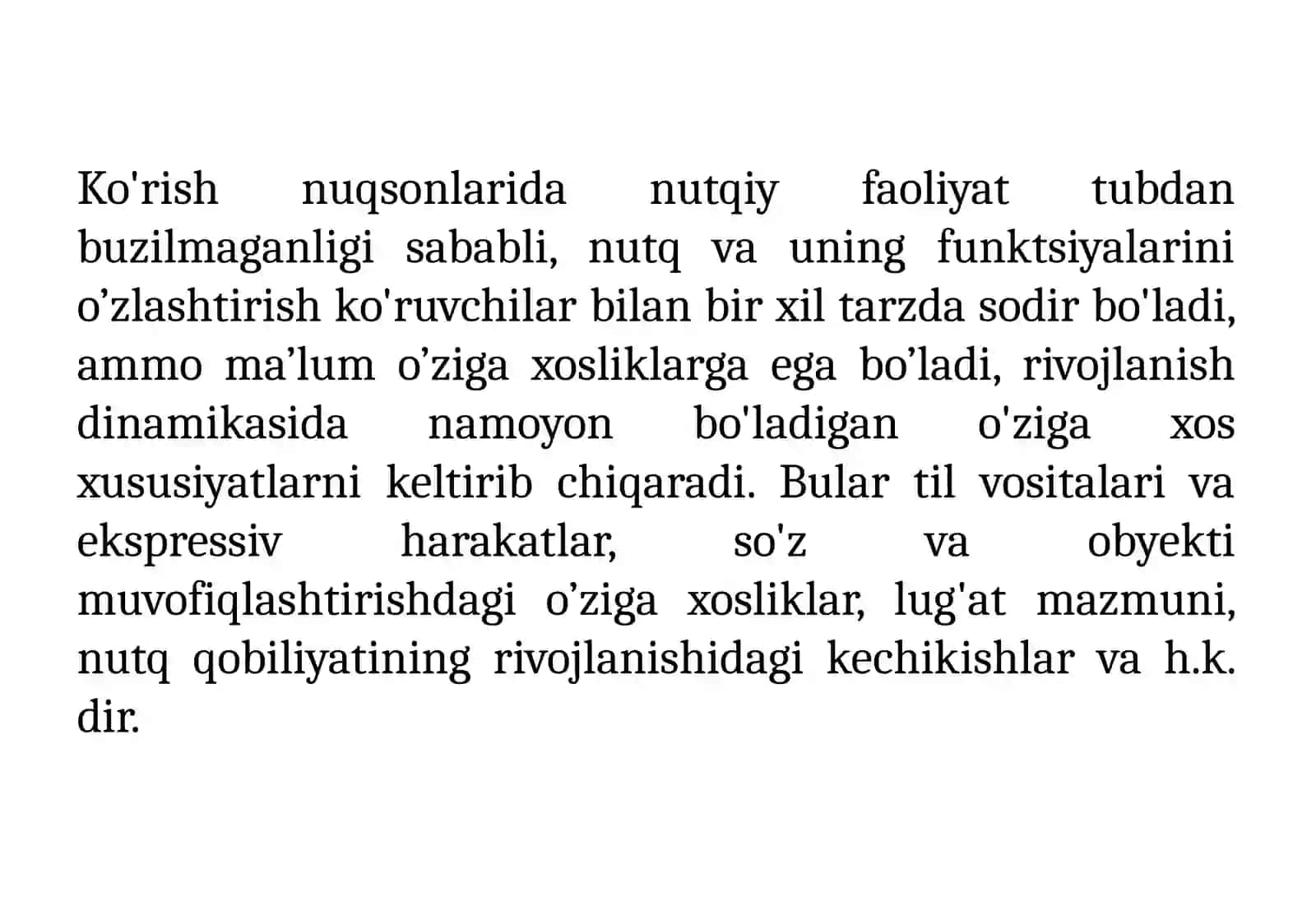 Ko’rishdan nuqson bo’lgan bolalarning nutq va tafakkur xususiyatlari 4
