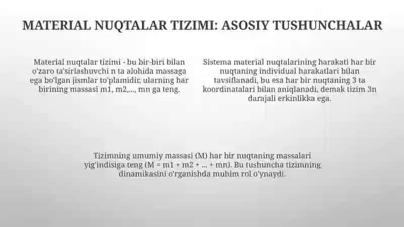 Material nuqtalar tizimi 4