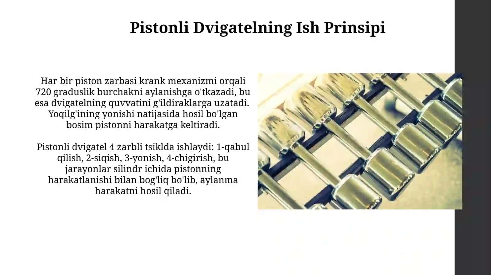 Rotor porshenli dvigatelning tuzilishi ishlashi gaz turbinali dvigatelning tuzilishi ishlashi 4