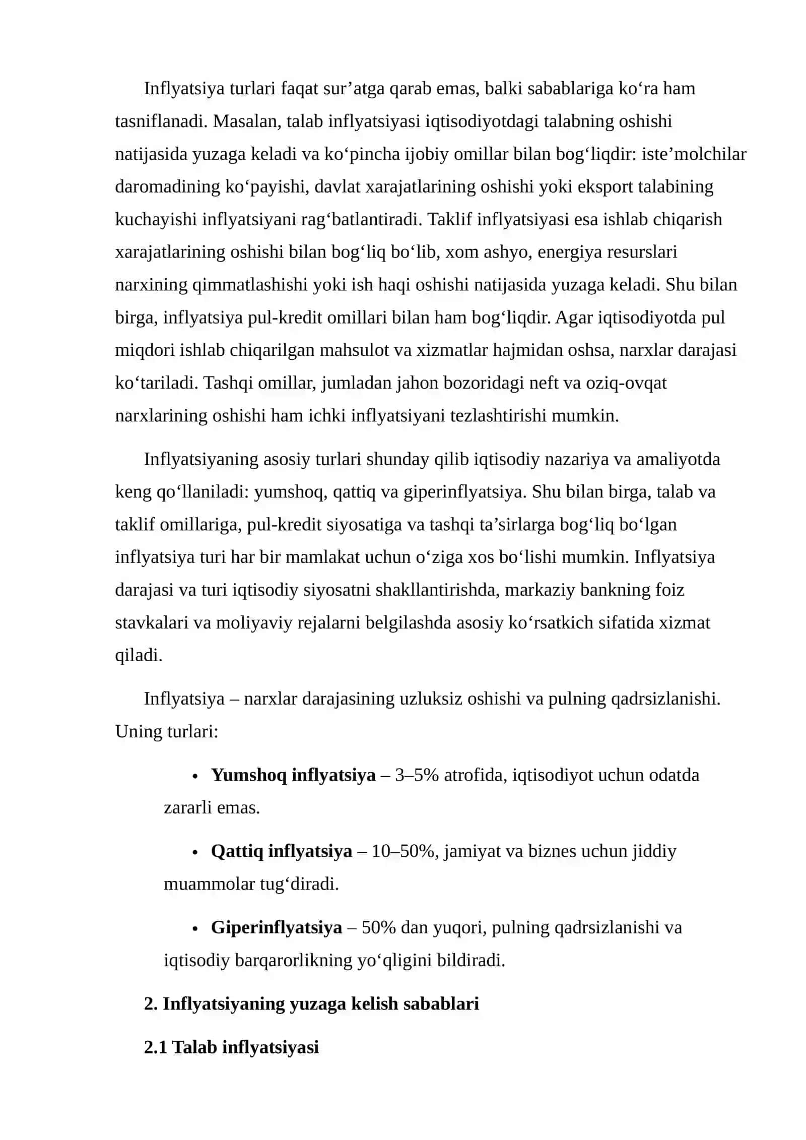 INFLYATSIYANING YUZAGA KELISH SABABLARI VA RIVOJLANISH OMILLARI 4