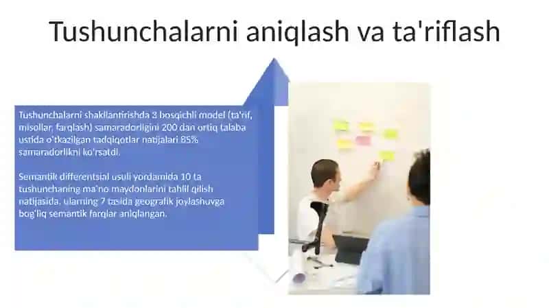 Tushunchalarni shakllantirish va rivojlantirish usullari 4
