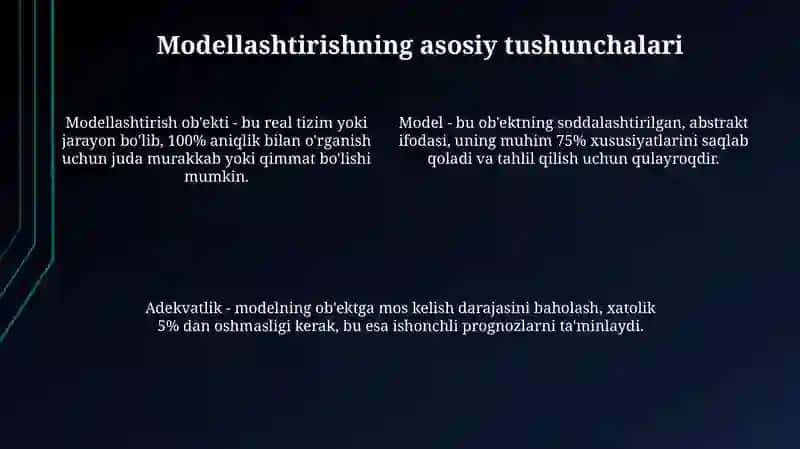 Modellashtirish 4
