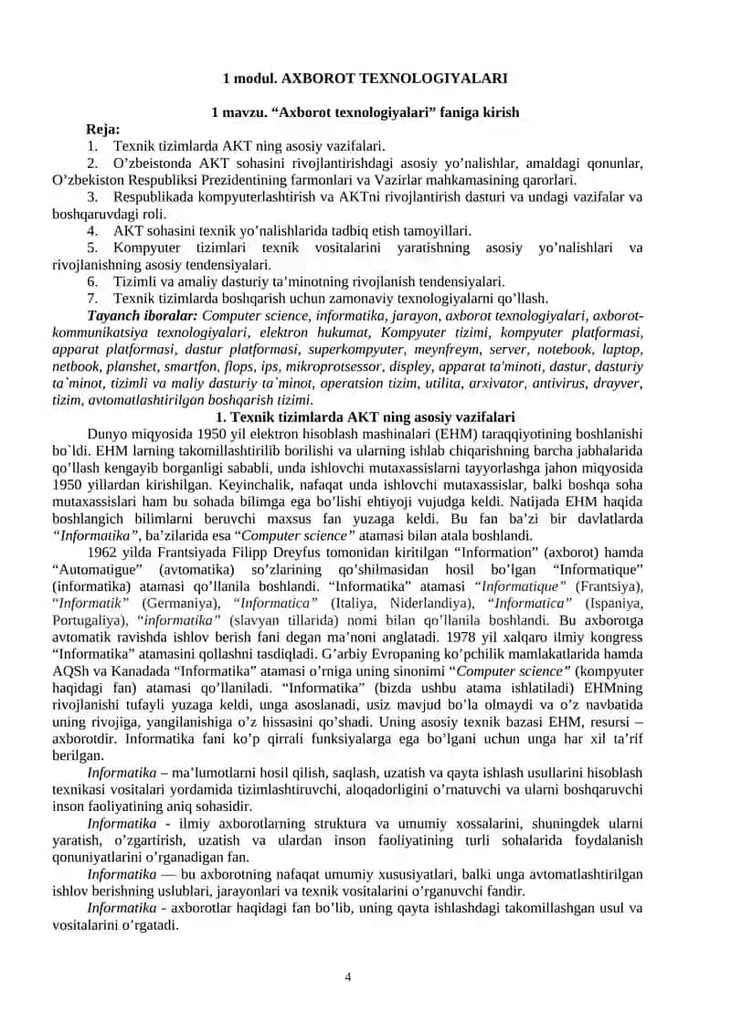 Zamonaviy Avtomatlashtirilgan Loyihalash Tizimlari 4