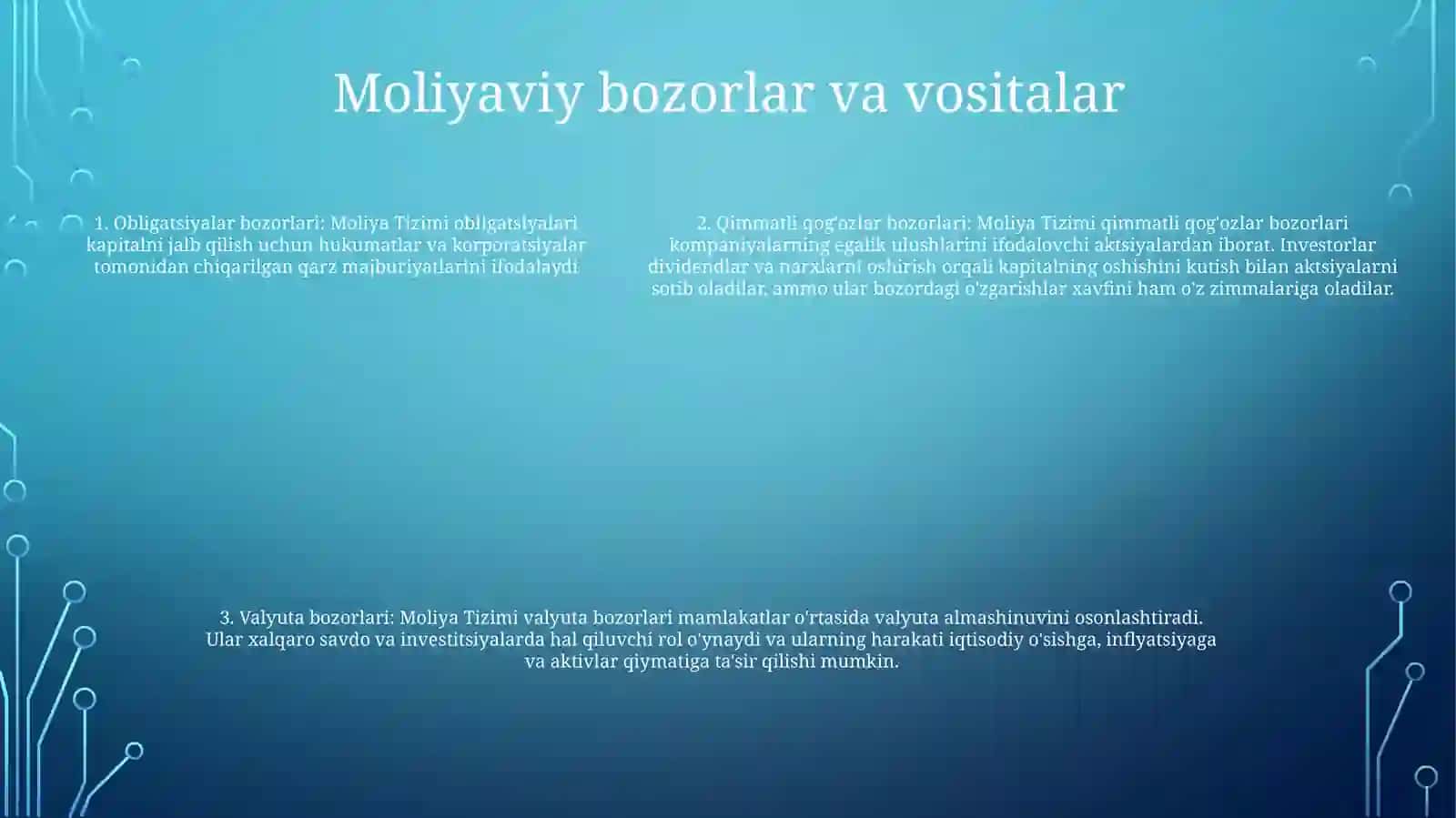 Moliya Tizimi 4