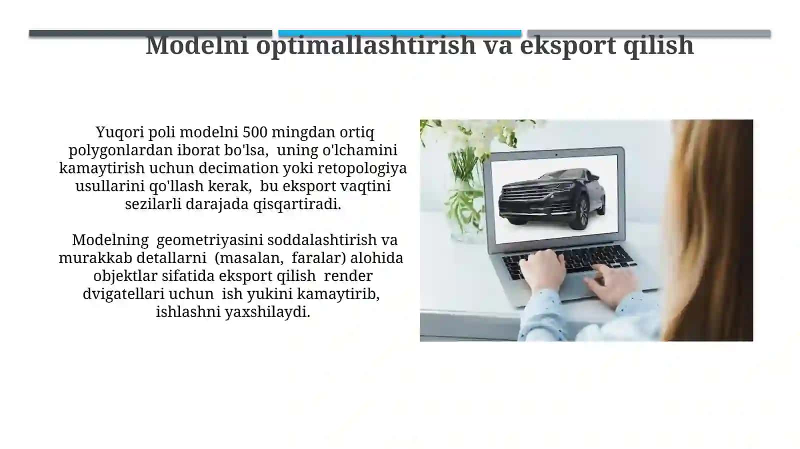 Yuqori Poligoʻnli Avtomobil Modellarini Yaratish 4