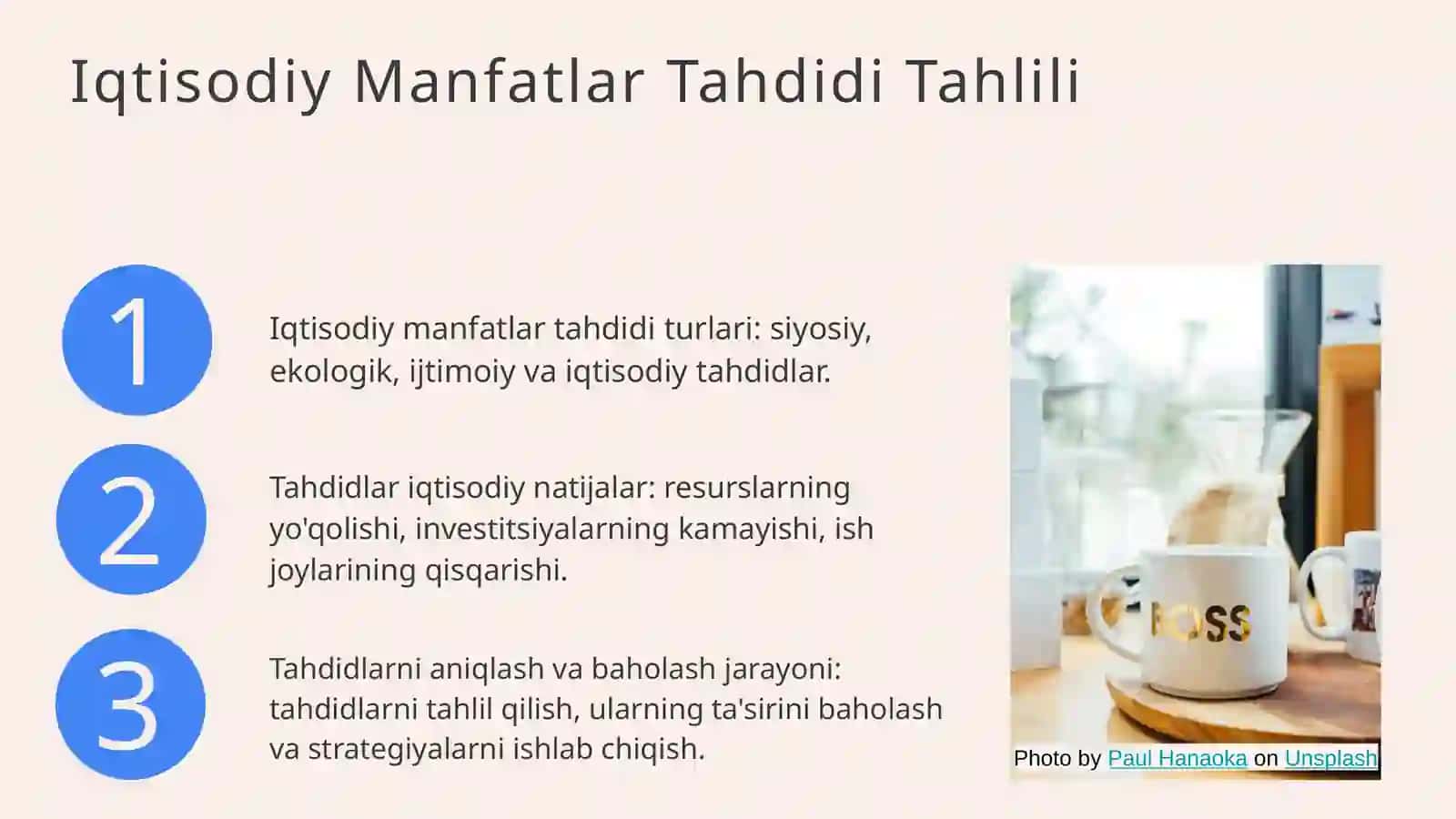 Iqtisodiy manfatlar tahdidi 4