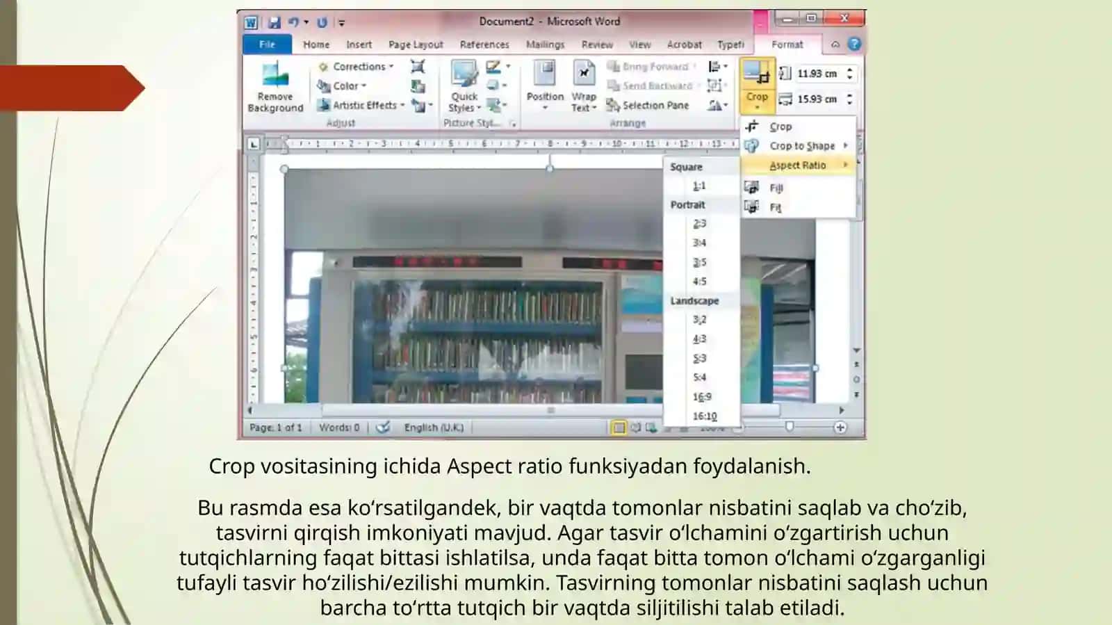 tasvirni qirqish vaaylantrish 4