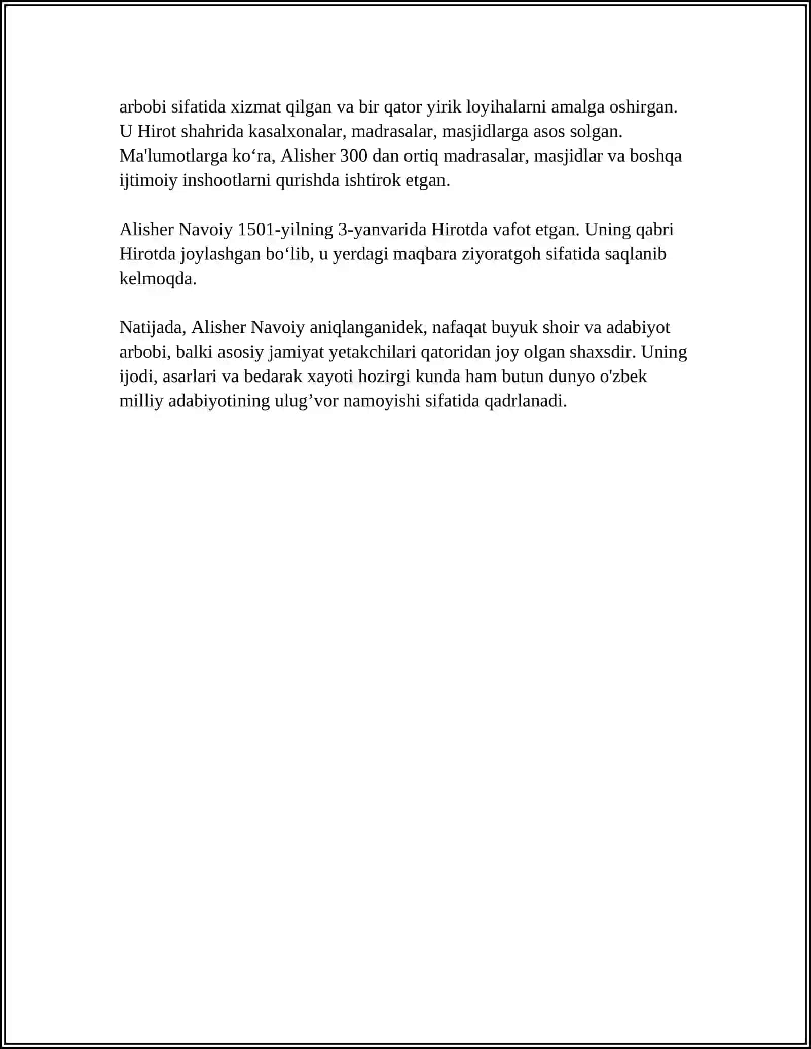 BOBURNOMA ASARIDA ALISHER NAVOIY HAQIDA MA'LUMOTLAR 4