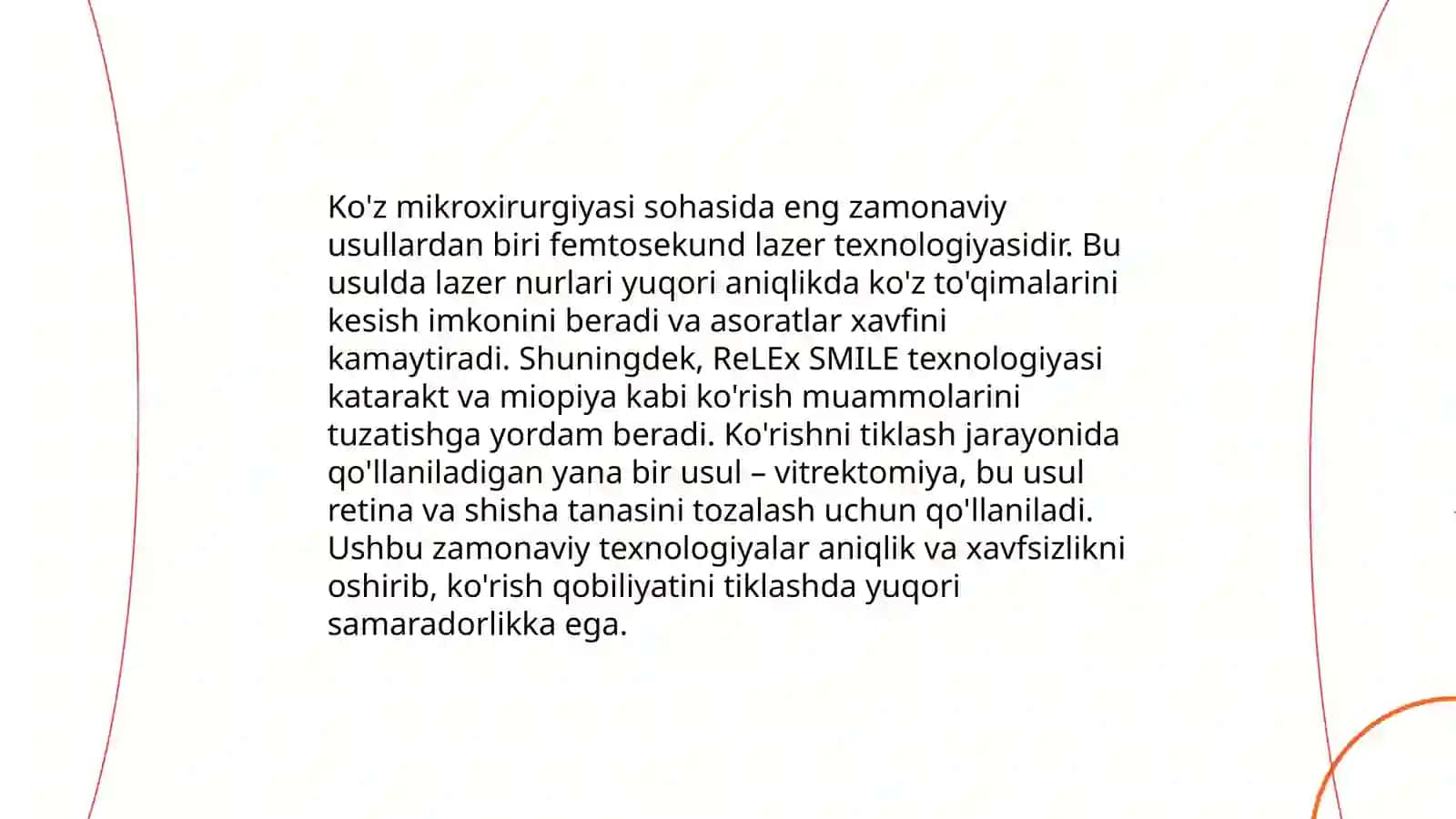 Respublika ixtisoslashtirilgan ko'z mikroxirurgiyasi ilmiy- amaliy tibbiy markazlari haqida 4