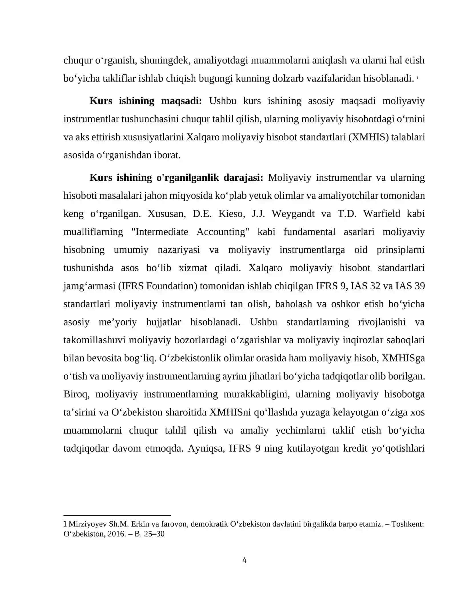"MOLIYAVIY INSTRUMENTLAR TUSHUNCHASI VA ULARNING MOLIYAVIY HISOBOTDAGI OʻRNI" 4