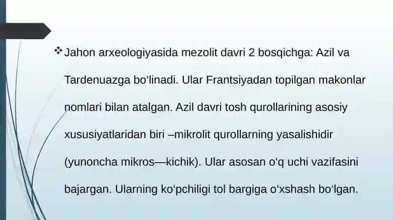 G’arbiy Yevropaning Tardenuaz madaniyati 4