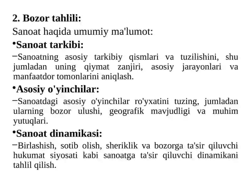 Bozorkonyukturasini tadqiq etish va bashorat qilish 4