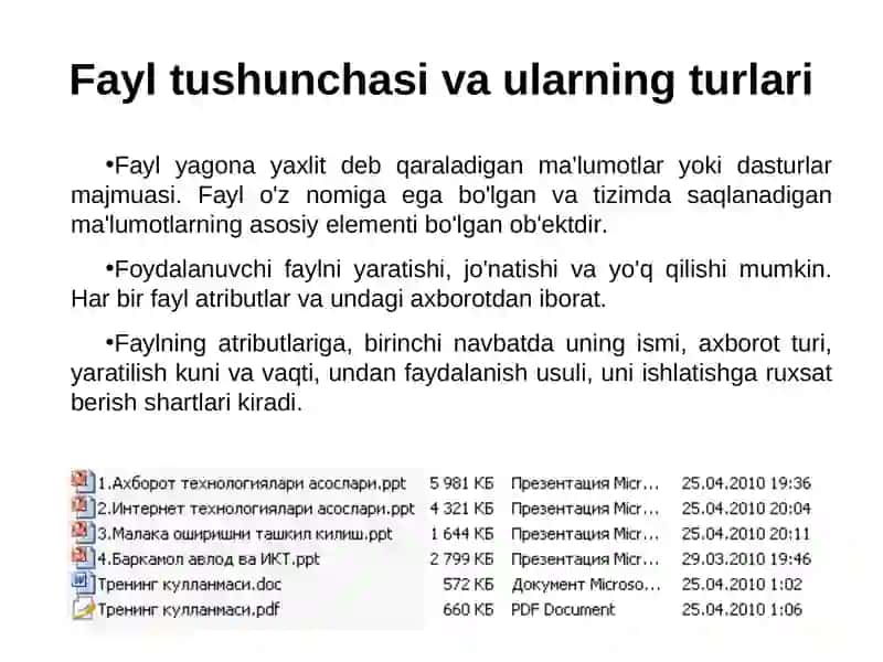 Ахbоrоtning o'lchоvi vа hаjm birliklаri 4