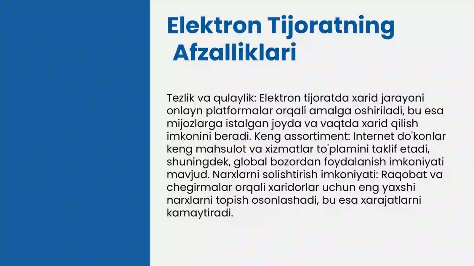 Elektron Tijorat: Asosiy Tushunchalar 4