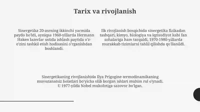 Sinergetika fanlararo ilmiy tadqiqot metodi 4