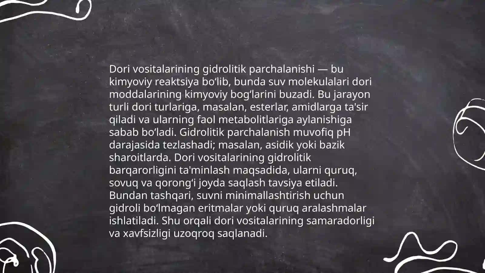 Gidrolizning tibbiyotda va farmatsiyada axamiyati 4