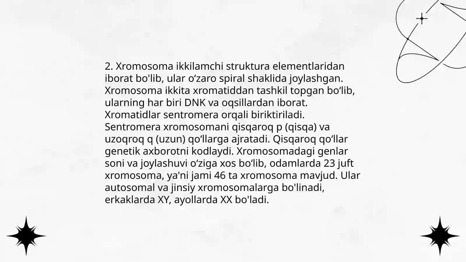 Irsiyatning xromasoma nazaryasi 4