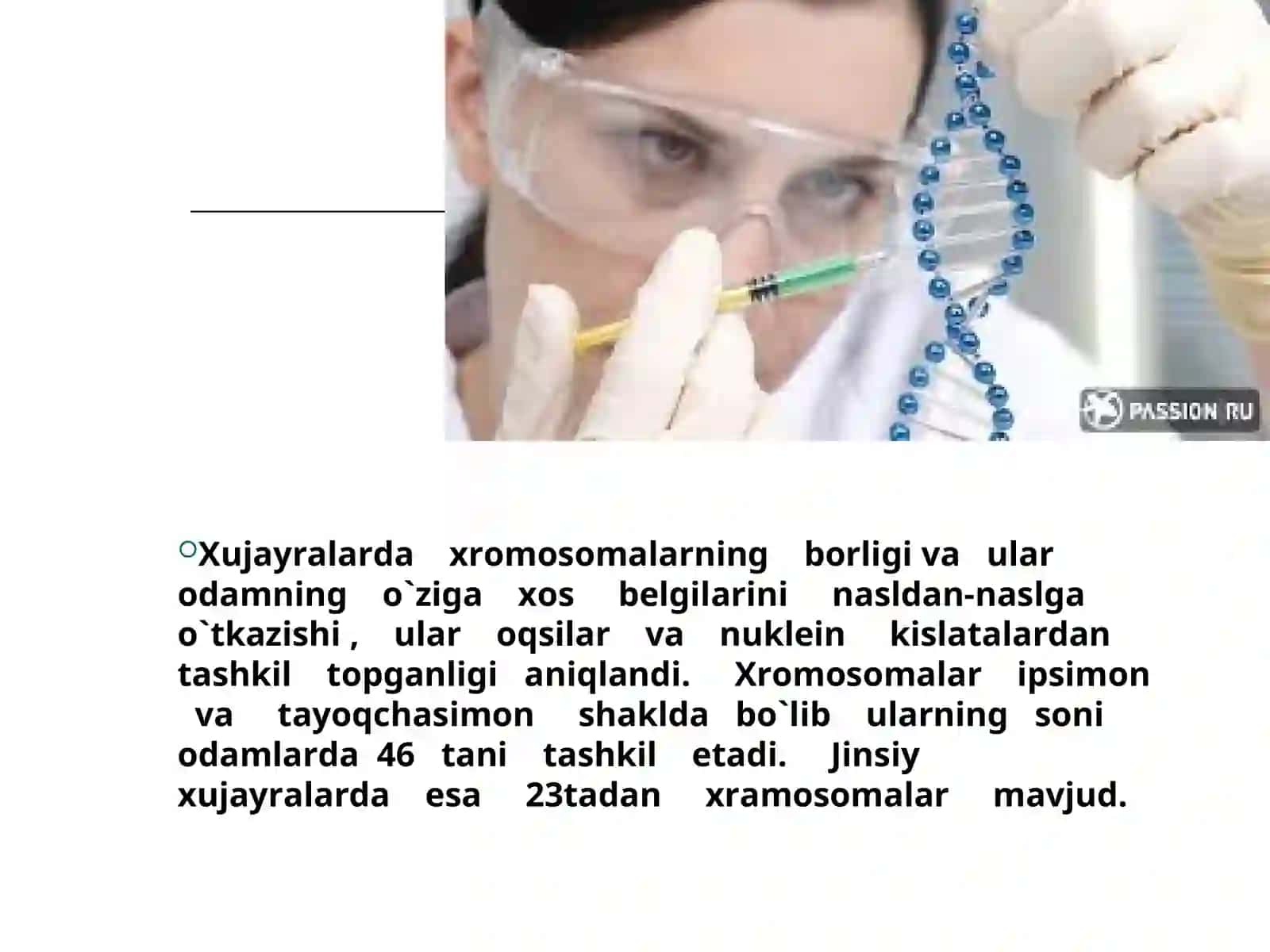 Irsiyat va irsiy kasalliklar 4