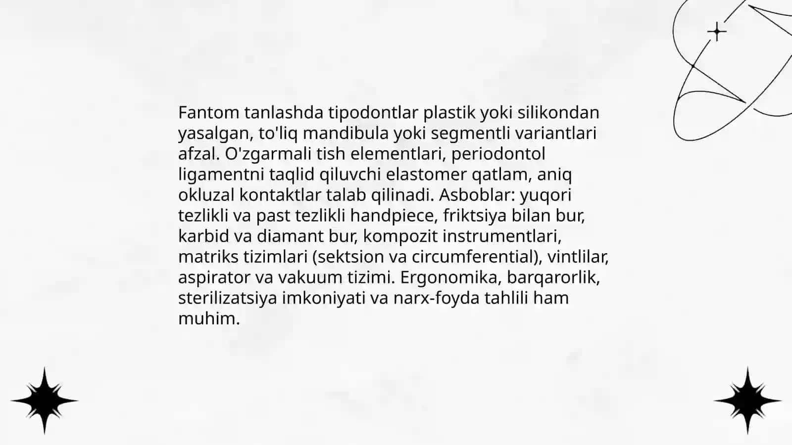 Fantomlarda 2-sinf kariyes kovakni charxlash va plombalash 4