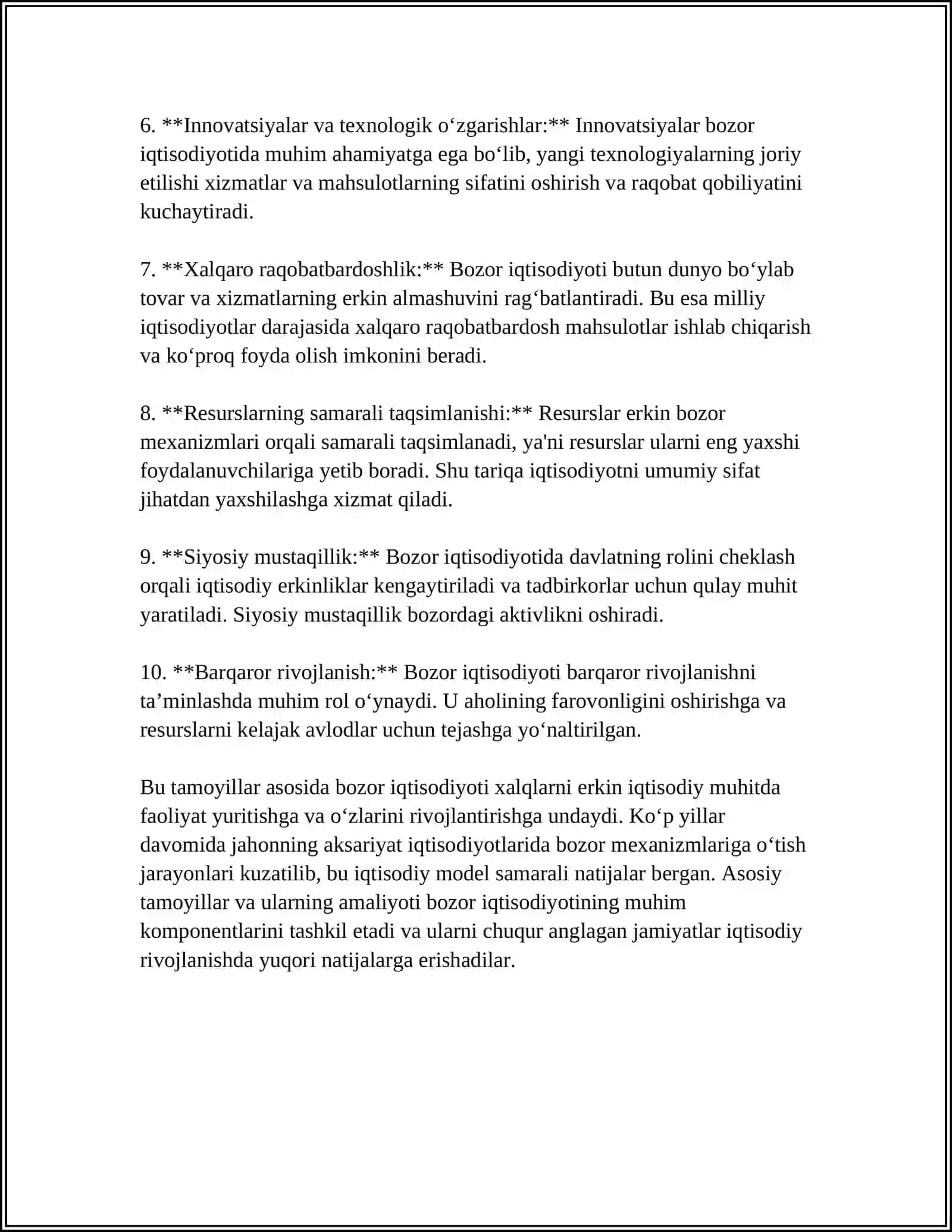 BOZOR IQTISODIYOTI MAZMUNI VA UNGA OTISH YOLLARI 4