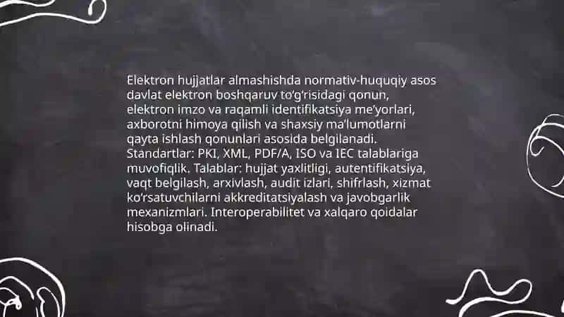 Elektron hujjatlar almashish 4