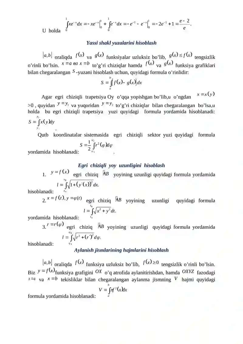 ANIQ INTEGRALNING IQTISODIYOTGA TADBIQI 4