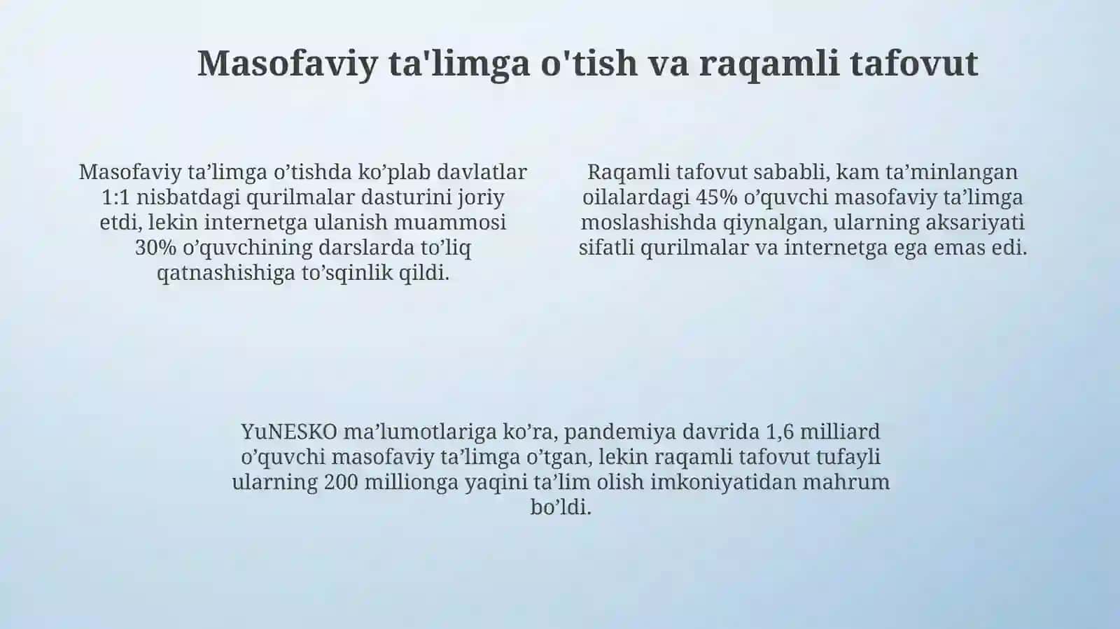 Pandemiya davrda ta'lim va tarbiya siyosati va uning jahon tajribasida tutgan o'rni 4